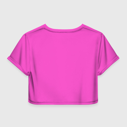 Женская футболка Crop-top 3D Barbie, цвет 3D печать - фото 2