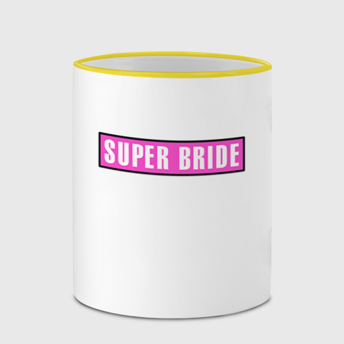 Кружка с полной запечаткой Super Bride1, цвет Кант желтый - фото 4