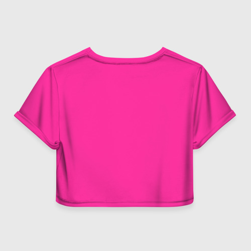 Женская футболка Crop-top 3D Барби, цвет 3D печать - фото 2