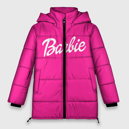 Женская зимняя куртка Oversize Барби, цвет черный