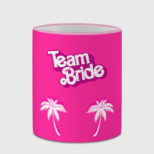 Кружка с полной запечаткой Team Bride 1, цвет Кант розовый - фото 4