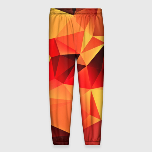 Мужские брюки 3D с принтом Abstraction color, вид сзади #1