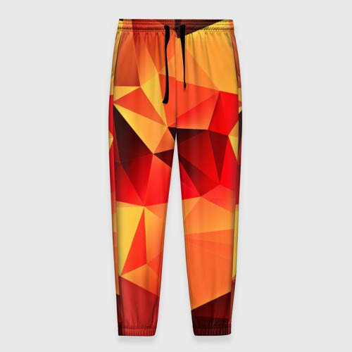 Мужские брюки 3D с принтом Abstraction color, вид спереди #2