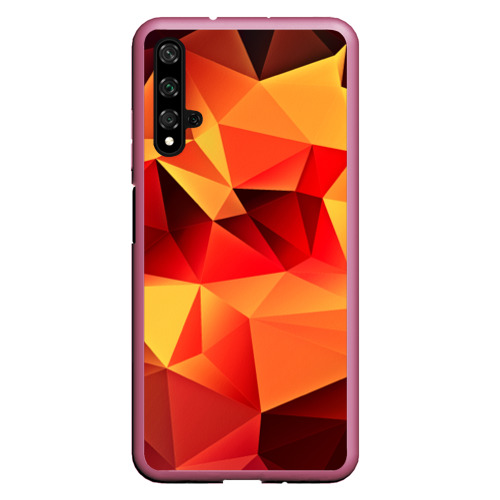 Чехол для Honor 20 Abstraction color, цвет малиновый