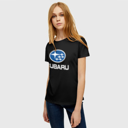 Женская футболка 3D Subaru - фото 2
