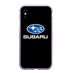 Чехол для iPhone XS Max матовый Subaru