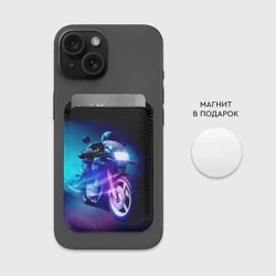 Картхолдер Magsafe магнитный Мотокросс ночной - фото 2