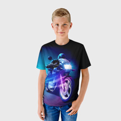 Детская футболка 3D Мотоциклист - фото 2