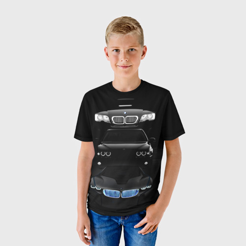 Детская футболка 3D BMW, цвет 3D печать - фото 3