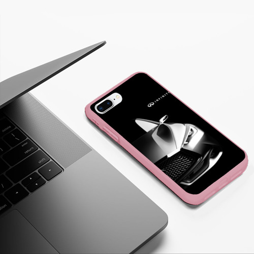 Чехол для iPhone 7Plus/8 Plus матовый Infiniti, цвет баблгам - фото 5