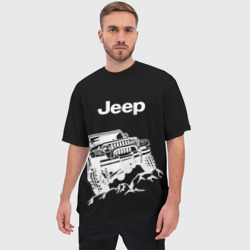 Мужская футболка oversize 3D Jeep - фото 2