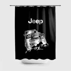 Штора 3D для ванной Jeep