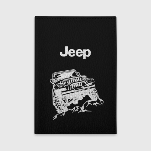 Обложка для автодокументов Jeep, цвет бирюзовый