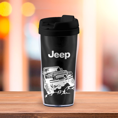 Термокружка-непроливайка Jeep, цвет черный - фото 3