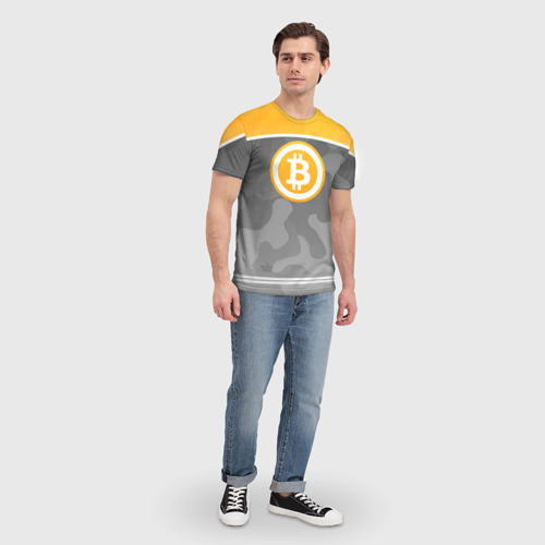 Мужская футболка 3D Black Milk Bitcoin - Биткоин - фото 5