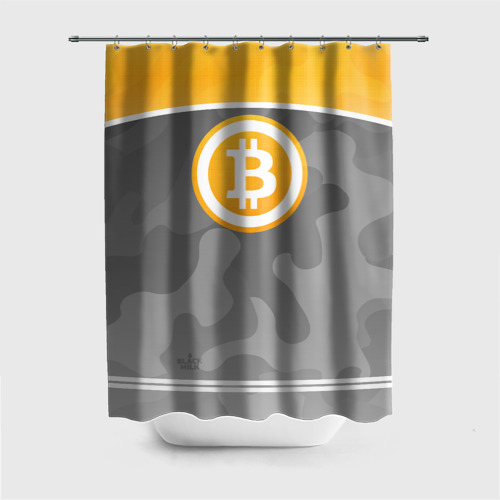 Штора 3D для ванной Black Milk Bitcoin - Биткоин Фото 01 Штора 3D для ванной Black Milk Bitcoin - Биткоин Фото 01