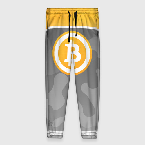 Женские брюки 3D Black Milk Bitcoin - Биткоин, цвет 3D печать