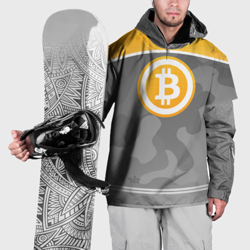 Накидка на куртку 3D Black Milk Bitcoin - Биткоин