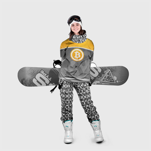 Накидка на куртку 3D Black Milk Bitcoin - Биткоин, цвет 3D печать - фото 5