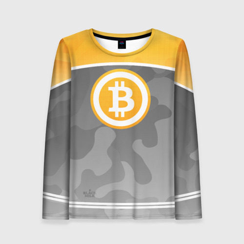 Женский лонгслив 3D Black Milk Bitcoin - Биткоин Фото 01 Женский лонгслив 3D Black Milk Bitcoin - Биткоин Фото 01