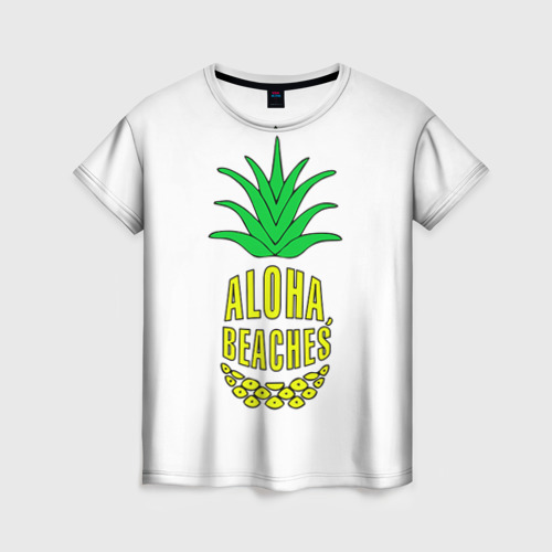 Женская футболка 3D Aloha, Beachess, цвет 3D печать