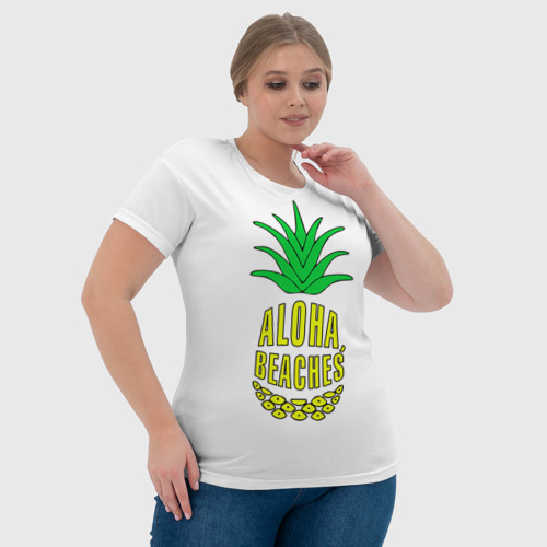 Женская футболка 3D Aloha, Beachess, цвет 3D печать - фото 6