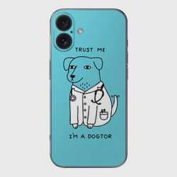 Чехол для iPhone 16 силиконовый с защитой камеры Trust me