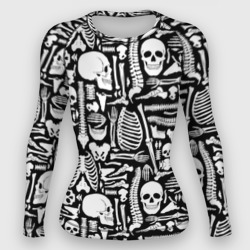 Женский рашгард 3D Кости