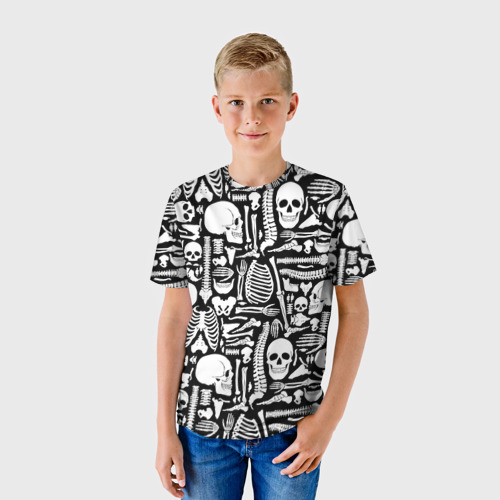 Детская футболка 3D Кости, цвет 3D печать - фото 3
