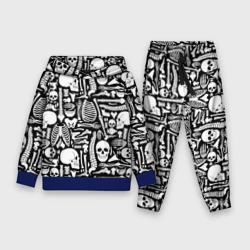 Детский костюм с толстовкой 3D Кости