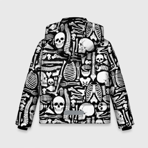 Зимняя куртка для мальчиков 3D Кости, цвет черный - фото 2