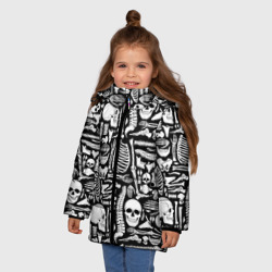 Зимняя куртка для девочек 3D Кости - фото 2