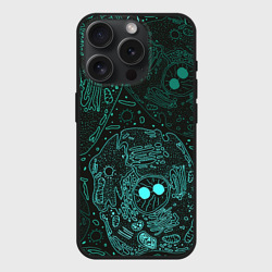 Чехол силиконовый для Apple iPhone 15 Pro Мax матовый Клетки