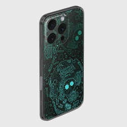 Чехол для iPhone 16 Pro силиконовый с защитой камеры Клетки - фото 2