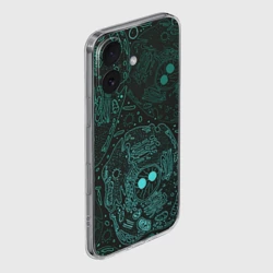 Чехол для iPhone 16 силиконовый с защитой камеры Клетки - фото 2