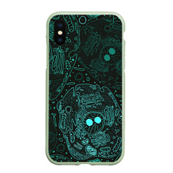 Чехол для iPhone XS Max матовый Клетки