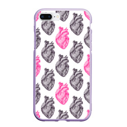 Чехол для iPhone 7Plus/8 Plus матовый Сердца 1