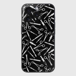 Чехол для iPhone 16 Pro силиконовый с защитой камеры Шприцы