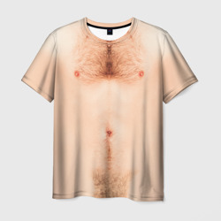 Мужская футболка 3D Мужская грудь