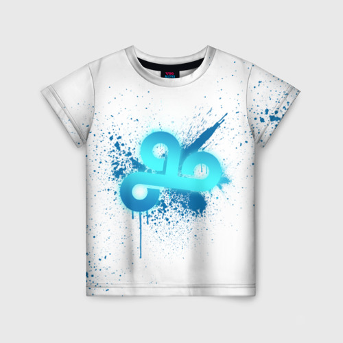 Детская футболка 3D cs:go - Cloud9 (White collection), цвет 3D печать