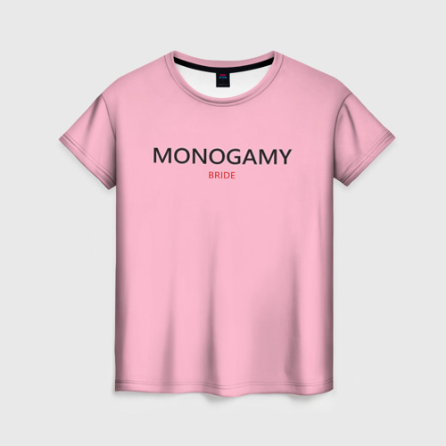 Женская футболка 3D Monogamy Bride, цвет 3D печать