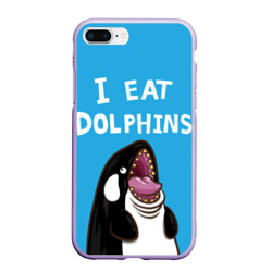 Чехол для iPhone 7Plus/8 Plus матовый Я ем дельфинов