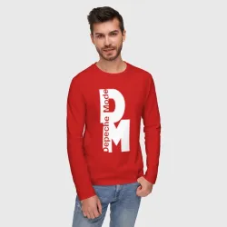 Мужской лонгслив хлопок DM white - фото 2