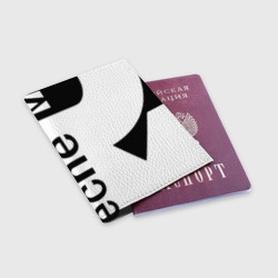 Обложка для паспорта матовая кожа DM white - фото 2