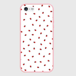 Чехол для iPhone 5/5S матовый Божьи коровки