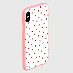 Чехол для iPhone XS Max матовый Божьи коровки - фото 2