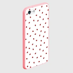 Чехол для iPhone 5/5S матовый Божьи коровки - фото 2
