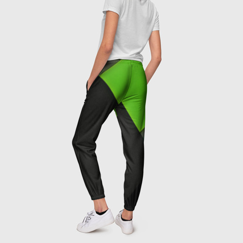 Женские брюки 3D Геометрия, цвет 3D печать - фото 4