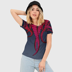 Женская футболка 3D Slim Щупальцы осьминога - фото 2