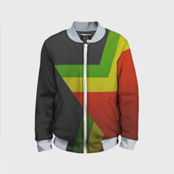 Детский бомбер 3D Black Milk Rasta Star